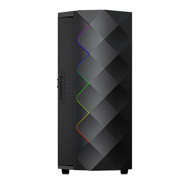 Кутия Gamemax Diamond CP A-RGB, Middle Tower, 1x USB 3.0, 1x USB 2.0, ATX / mATX / Mini-ITX