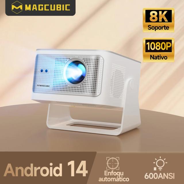 Мултимедиен проектор MagCubic Portable Multimedia Projector HY350MAX - 8K, Android 14, Wi-Fi 6, Bluetooth 5.4