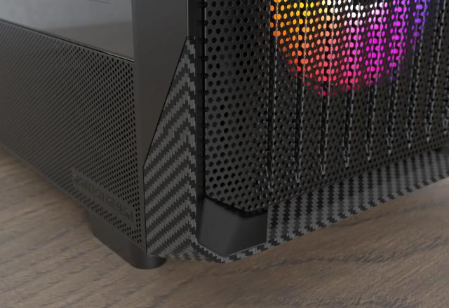 Кутия Montech X5 Black A-RGB, Middle Tower, 1x USB Type-C, 1x USB 3.0, 1x USB 2.0, ATX / mATX / Mini-ITX
