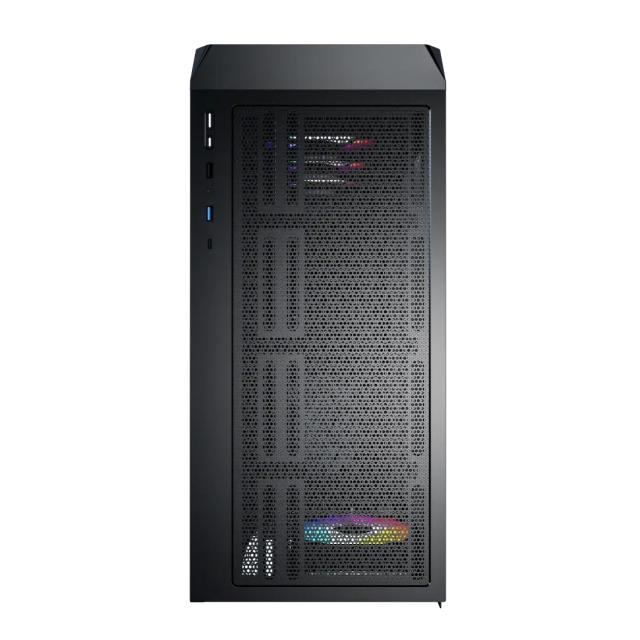 Кутия Montech X5 Black A-RGB, Middle Tower, 1x USB Type-C, 1x USB 3.0, 1x USB 2.0, ATX / mATX / Mini-ITX