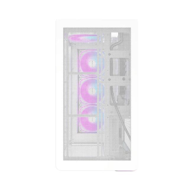 Кутия Montech KING 15 PRO White A-RGB, Mini Tower, 1x USB Type-C, 1x USB 3.0, 1x USB 2.0, mATX / Mini-ITX