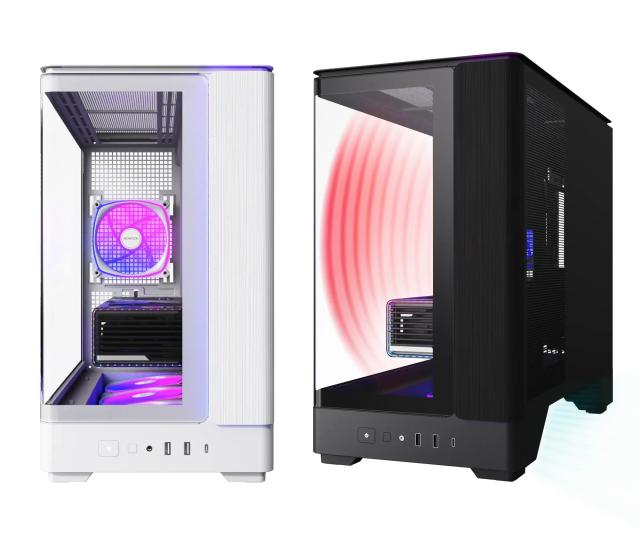 Кутия Montech KING 15 PRO White A-RGB, Mini Tower, 1x USB Type-C, 1x USB 3.0, 1x USB 2.0, mATX / Mini-ITX