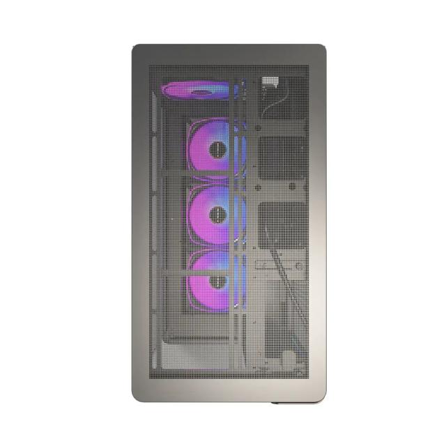 Кутия Montech KING 15 PRO Black A-RGB, Mini Tower, 1x USB Type-C, 1x USB 3.0, 1x USB 2.0, mATX / Mini-ITX