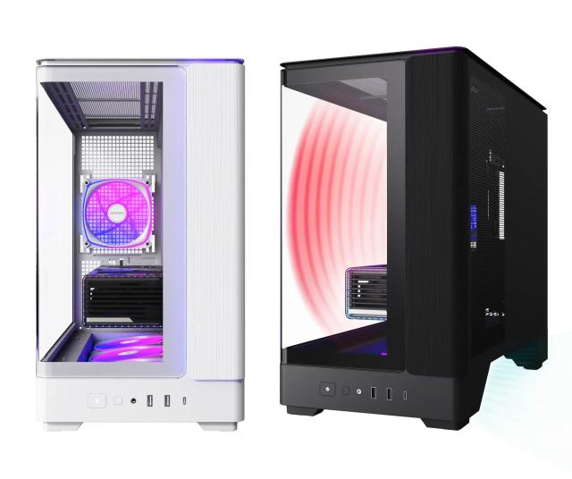 Кутия Montech KING 15 PRO Black A-RGB, Mini Tower, 1x USB Type-C, 1x USB 3.0, 1x USB 2.0, mATX / Mini-ITX