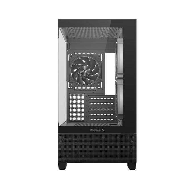 Кутия DeepCool CG380 3F Black ARGB, Mini Tower, 1x USB Type-C, 2x USB 3.0, mATX / Mini-ITX