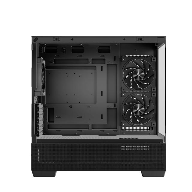 Кутия DeepCool CG380 3F Black ARGB, Mini Tower, 1x USB Type-C, 2x USB 3.0, mATX / Mini-ITX