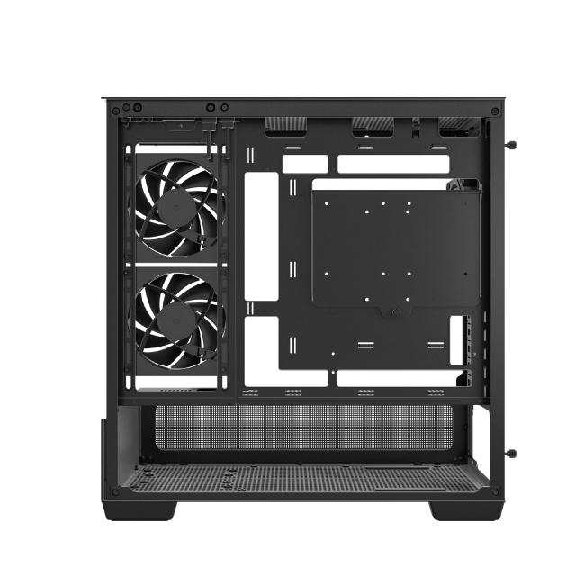 Кутия DeepCool CG380 3F Black ARGB, Mini Tower, 1x USB Type-C, 2x USB 3.0, mATX / Mini-ITX