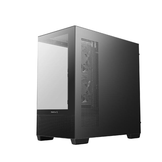 Кутия DeepCool CG380 3F Black ARGB, Mini Tower, 1x USB Type-C, 2x USB 3.0, mATX / Mini-ITX