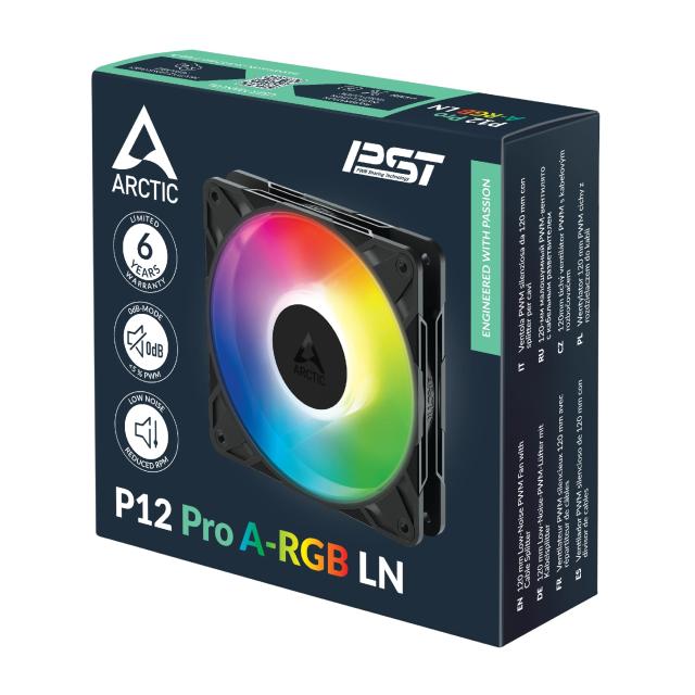 Вентилатор Arctic Fan 120mm P12 Pro A-RGB LN (Black)