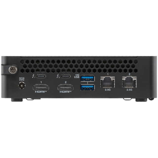 Компютър ASUS NUC 16 Pro Mini, Intel Core Ultra 7 356H 16C (1.5  4.7 GHz, 18MB cache), Intel Graphics 4 Xe3, SO-DIMM DDR5 no-RAM / no-SSD, Wi-Fi 7+BT, No OS