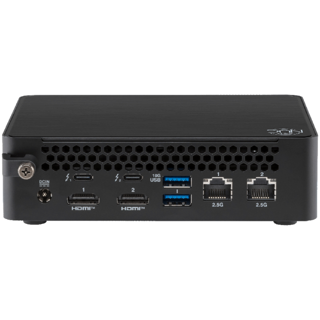 Компютър ASUS NUC 16 Pro Mini, Intel Core Ultra 7 356H 16C (1.5  4.7 GHz, 18MB cache), Intel Graphics 4 Xe3, SO-DIMM DDR5 no-RAM / no-SSD, Wi-Fi 7+BT, No OS