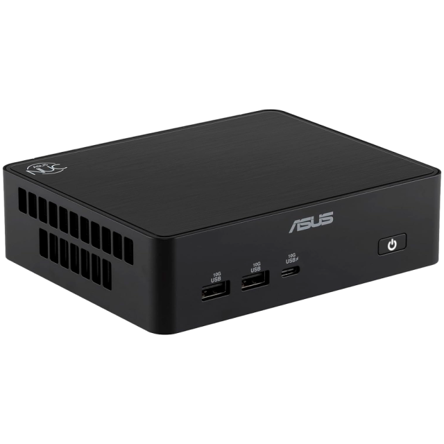 Компютър ASUS NUC 16 Pro Mini, Intel Core Ultra 5 325 8C (1.6 / 4.5 GHz, 12MB Cache), Intel Graphics 4 Xe3, no-RAM / no-SSD, Wi-Fi 7+BT, No OS