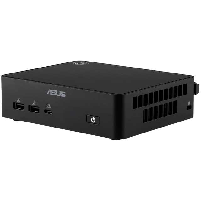 Компютър ASUS NUC 16 Pro Mini, Intel Core Ultra 5 325 8C (1.6 / 4.5 GHz, 12MB Cache), Intel Graphics 4 Xe3, no-RAM / no-SSD, Wi-Fi 7+BT, No OS