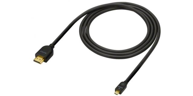 Кабел Sony DLC-HEU15 Micro high speed HDMI cable with Ethernet, 1,5m long