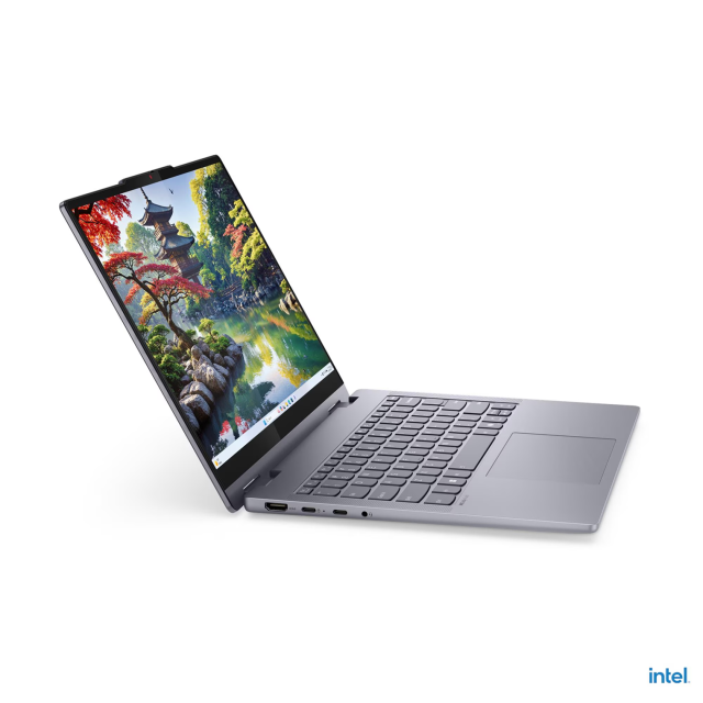 Лаптоп Lenovo IdeaPad 5 2-in-1 16IAL10, Intel Core Ultra 7 255U 20C (1.7 / 5.2 GHz, 12MB Cache), 16.0" (40.64 cm) WUXGA IPS Glossy Display, Touchscreen, Intel Graphics 4 Core, 16GB LPDDR5X, 1TB M.2 NVMe SSD, Windows 11 Home