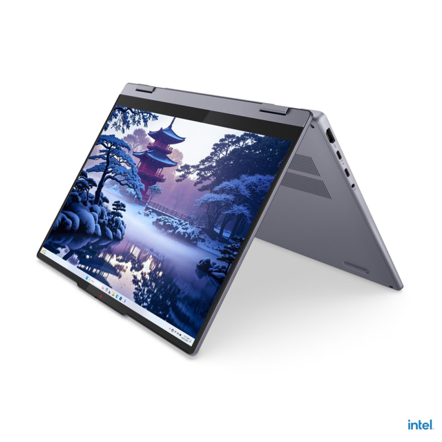 Лаптоп Lenovo IdeaPad 5 2-in-1 16IAL10, Intel Core Ultra 7 255U 20C (1.7 / 5.2 GHz, 12MB Cache), 16.0" (40.64 cm) WUXGA IPS Glossy Display, Touchscreen, Intel Graphics 4 Core, 16GB LPDDR5X, 1TB M.2 NVMe SSD, Windows 11 Home