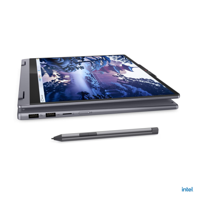 Лаптоп Lenovo IdeaPad 5 2-in-1 16IAL10, Intel Core Ultra 7 255U 20C (1.7 / 5.2 GHz, 12MB Cache), 16.0" (40.64 cm) WUXGA IPS Glossy Display, Touchscreen, Intel Graphics 4 Core, 16GB LPDDR5X, 1TB M.2 NVMe SSD, Windows 11 Home