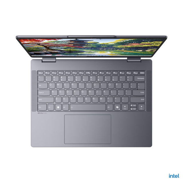 Лаптоп Lenovo IdeaPad 5 2-in-1 16IAL10, Intel Core Ultra 7 255U 20C (1.7 / 5.2 GHz, 12MB Cache), 16.0" (40.64 cm) WUXGA IPS Glossy Display, Touchscreen, Intel Graphics 4 Core, 16GB LPDDR5X, 1TB M.2 NVMe SSD, Windows 11 Home
