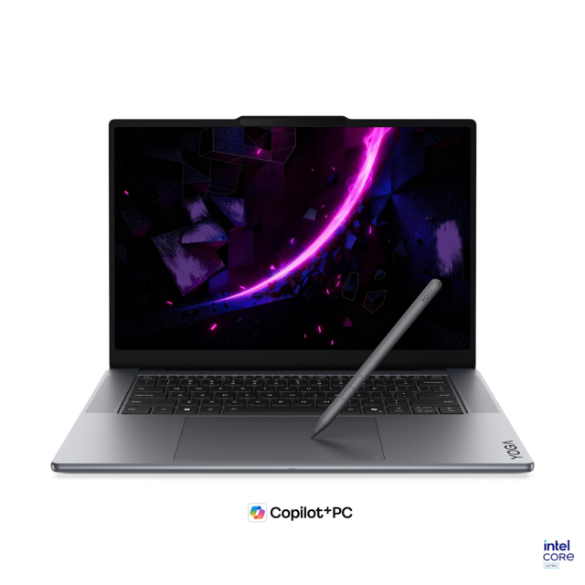 Лаптоп Lenovo Yoga Pro 7 15IPH11 Aura Edition, Intel Core Ultra 7 356H 16C (1.5 / 4.7 GHz, 18MB Cache), 15.3" (38.86 cm) 2.5K OLED Glossy Display, NVIDIA GF RTX5050 8GB GDDR7 DLSS 4, 32GB LPDDR5X, 1TB M.2 NVMe SSD, Windows11 Home,