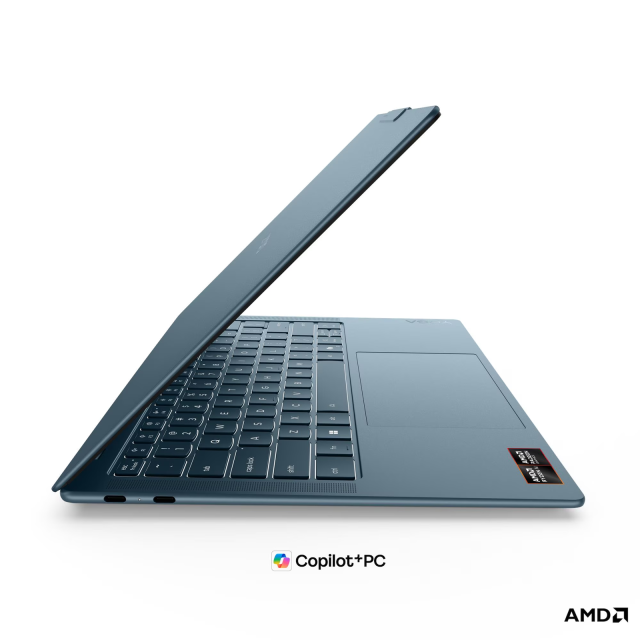 Лаптоп Lenovo Yoga Slim 7 14AGP11, AMD Ryzen AI 7 445 6C (2.0 / 4.6 GHz, 8MB Cache), 14.0" (35.56 cm) WQXGA+ OLED, AMD Radeon 840M, 32GB LPDDR5X, 1TB M.2 NVMe SSD, Windows 11 Home
