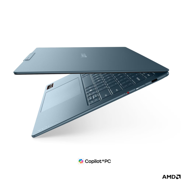 Лаптоп Lenovo Yoga Slim 7 14AGP11, AMD Ryzen AI 7 445 6C (2.0 / 4.6 GHz, 8MB Cache), 14.0" (35.56 cm) WQXGA+ OLED, AMD Radeon 840M, 32GB LPDDR5X, 1TB M.2 NVMe SSD, Windows 11 Home