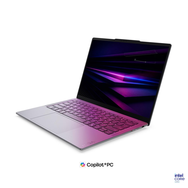 Lаптоп Lenovo Yoga Slim 7 14IPH11 Aura Edition, Intel Core Ultra 7 355 (1.7 / 4.7 GHz, 12MB Cache), 14.0" (35.56 cm) OLED 2.8K WQXGA+ Glossy Display, Intel Graphics 4 Xe3, 32GB LPDDR5X, 1TB M.2 NVMe SSD, Windows 11 Home 
