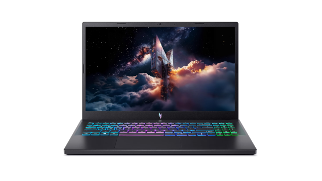 Лаптоп Acer Nitro V 15 ANV15-A31-R1QU, AMD Ryzen 7 170 8C (3.2 / 4.75 GHz, 16MB Cache), 15.6'' (39.62 cm) FHD IPS Display, NVIDIA GF RTX5070 8GB GDDR7 DLSS 4, 16GB DDR5, 1TB M.2 NVMe SSD, No OS