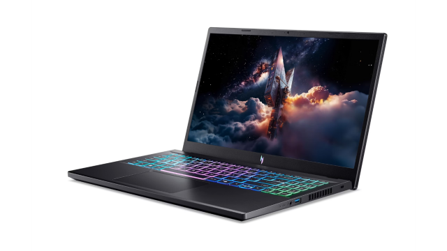 Лаптоп Acer Nitro V 15 ANV15-A31-R1QU, AMD Ryzen 7 170 8C (3.2 / 4.75 GHz, 16MB Cache), 15.6'' (39.62 cm) FHD IPS Display, NVIDIA GF RTX5070 8GB GDDR7 DLSS 4, 16GB DDR5, 1TB M.2 NVMe SSD, No OS
