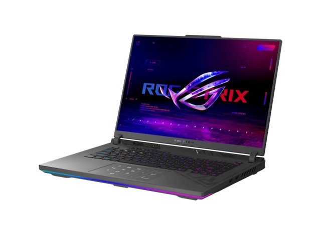 Лаптоп Asus ROG Strix G16 G614PW-RV098, AMD Ryzen 9 8940HX 16C (2.4 / 5.3 GHz, 64MB Cache), 16" (40.64cm) WUXGA IPS Anti-Glare Display, NVIDIA GF RTX5080 16GB GDDR7 DLSS 4, 16GB DDR5, 1TB SSD NVMe, No OS