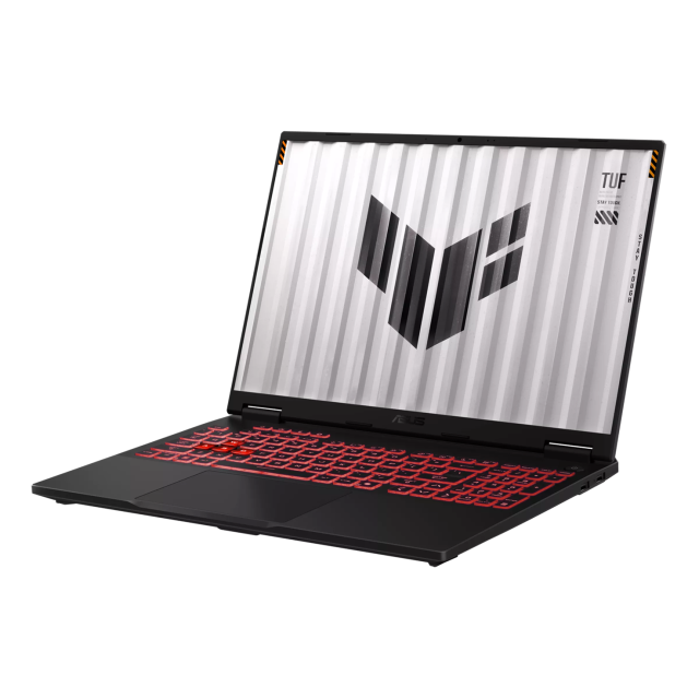 Лаптоп ASUS TUF Gaming A16 2025 FA608UMI-TU166, AMD Ryzen 7 260 8C (3.8 / 5.1 GHz, 16MB Cache), 16.0" (40.64 cm)  WUXGA IPS Anti-glare Display, NVIDIA GF RTX 5060 8GB GDDR7 DLSS 4, 16GB DDR5, 512 GB M.2 NVMe SSD, No OS
