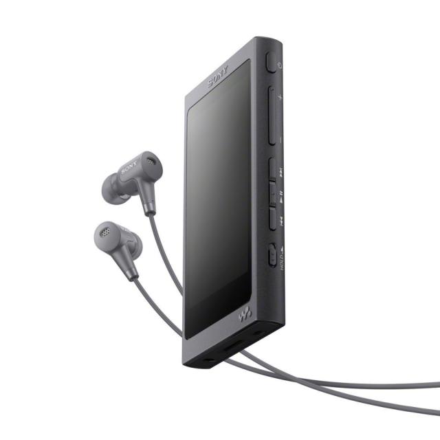 Mp3 плейър Sony NW-A45HN, 16GB, Hi-Res Audio, 7.8cm screen, NFC/Bluetooth, Noise Cancelling headphones, black