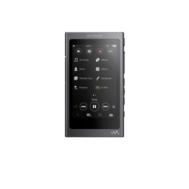 Mp3 плейър Sony NW-A45HN, 16GB, Hi-Res Audio, 7.8cm screen, NFC/Bluetooth, Noise Cancelling headphones, black