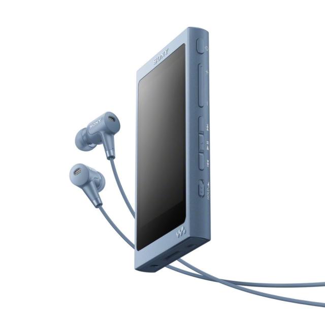 Mp3 плейър Sony NW-A45HN, 16GB, Hi-Res Audio, 7.8cm screen, NFC/Bluetooth, Noise Cancelling headphones, blue