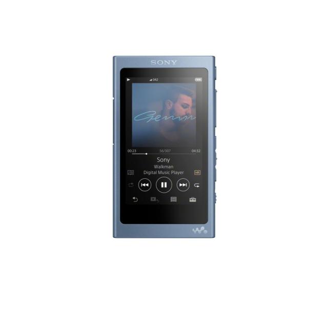Mp3 плейър Sony NW-A45HN, 16GB, Hi-Res Audio, 7.8cm screen, NFC/Bluetooth, Noise Cancelling headphones, blue
