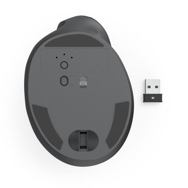 Мишка HAMA EMW-500L Wireless, ергономична мишка, оптичен (1600 DPI), /за лява ръка/, черна