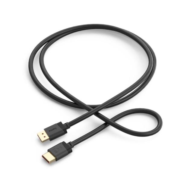 Кабел HAMA DisplayPort към DisplayPort 2.1, Ultra-HD 8K, 40 Gbit/s, 2 м