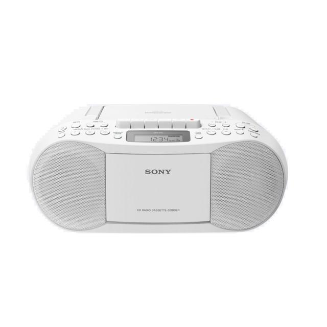 CD плейър Sony CFD-S70 CD/Cassette player with Radio, white
