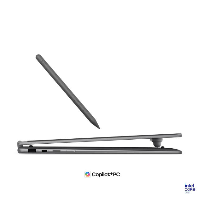 Лаптоп Lenovo Yoga 7 2-in-1 16IPH11 Aura Edition, Intel Core Ultra 7 355 8C (1.7 / 4.7 GHz, 12MB Cache), 16" (40.64cm) 2.8K OLED 500nits Glossy Display, Intel Graphics 4 Xe3, 32GB LPDDR5X, 1TB M.2 NVMe SSD, Windows 11 Home