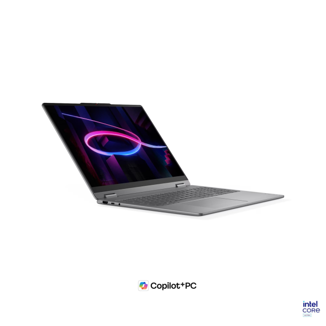 Лаптоп Lenovo Yoga 7 2-in-1 16IPH11 Aura Edition, Intel Core Ultra 7 355 8C (1.7 / 4.7 GHz, 12MB Cache), 16" (40.64cm) 2.8K OLED 500nits Glossy Display, Intel Graphics 4 Xe3, 32GB LPDDR5X, 1TB M.2 NVMe SSD, Windows 11 Home