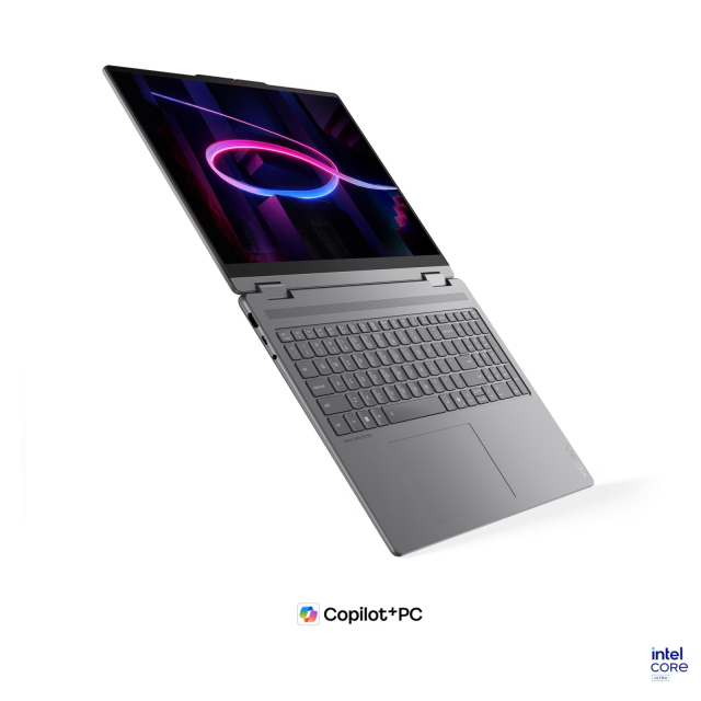 Лаптоп Lenovo Yoga 7 2-in-1 16IPH11 Aura Edition, Intel Core Ultra 7 355 8C (1.7 / 4.7 GHz, 12MB Cache), 16" (40.64cm) 2.8K OLED 500nits Glossy Display, Intel Graphics 4 Xe3, 32GB LPDDR5X, 1TB M.2 NVMe SSD, Windows 11 Home