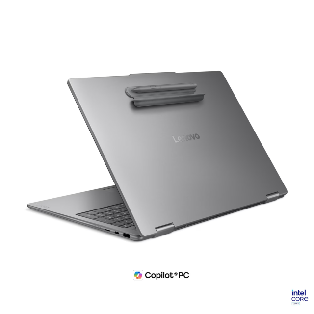 Лаптоп Lenovo Yoga 7 2-in-1 16IPH11 Aura Edition, Intel Core Ultra 7 355 8C (1.7 / 4.7 GHz, 12MB Cache), 16" (40.64cm) 2.8K OLED 500nits Glossy Display, Intel Graphics 4 Xe3, 32GB LPDDR5X, 1TB M.2 NVMe SSD, Windows 11 Home