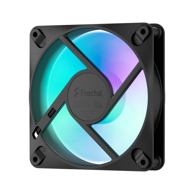 Вентилатор Fractal Design 120mm DYNAMIC3 RGB BLACK 3PAK, 4-pin PWM / 3-pin RGB connector