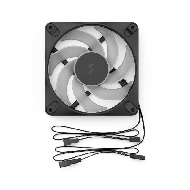 Вентилатор Fractal Design 120mm DYNAMIC3 REVERS RGB Black, 4-pin PWM / 3-pin RGB connector, BLK