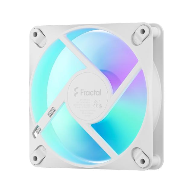 Вентилатор Fractal Design 120mm DYNAMIC3 REVERS RGB WHITE, 4-pin PWM / 3-pin RGB connector