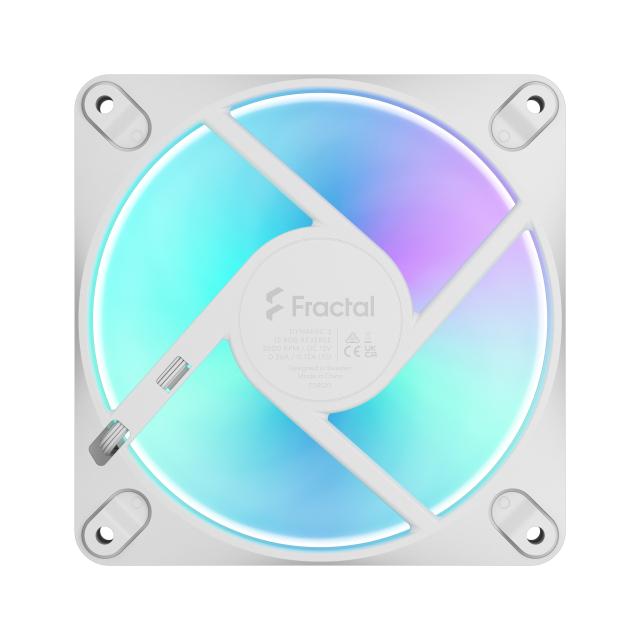 Вентилатор Fractal Design 120mm DYNAMIC3 REVERS RGB WHITE, 4-pin PWM / 3-pin RGB connector