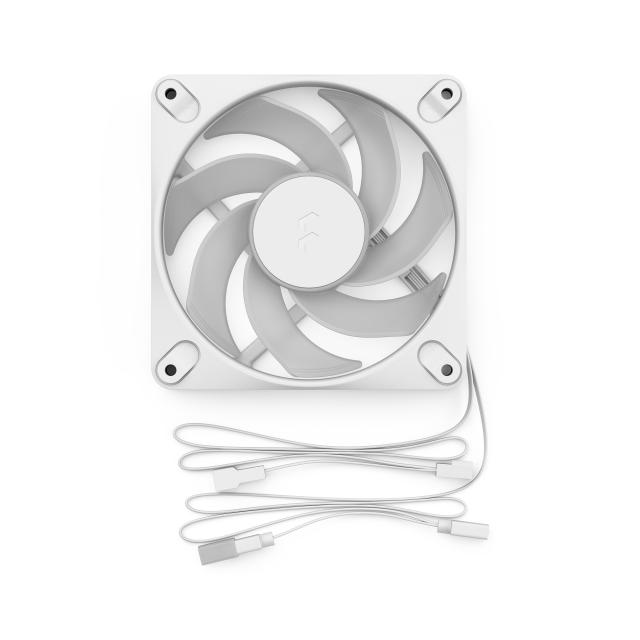 Вентилатор Fractal Design 120mm DYNAMIC3 REVERS RGB WHITE, 4-pin PWM / 3-pin RGB connector