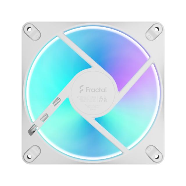 Вентилатор Fractal Design 140mm DYNAMIC3 RGB WHITE, 4-pin PWM / 3-pin RGB connector