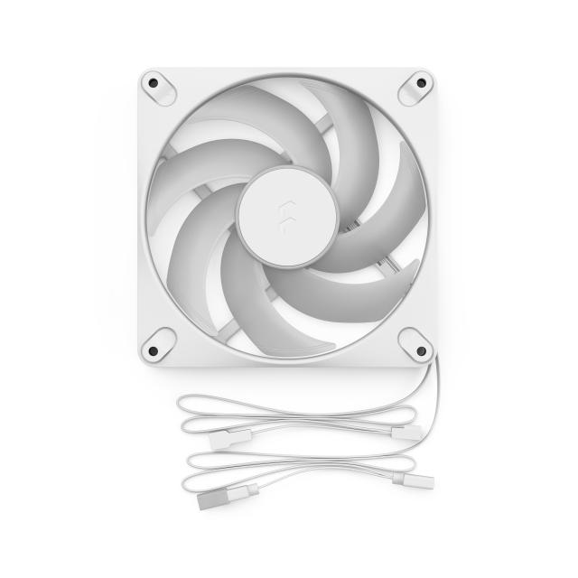 Вентилатор Fractal Design 140mm DYNAMIC3 RGB WHITE, 4-pin PWM / 3-pin RGB connector