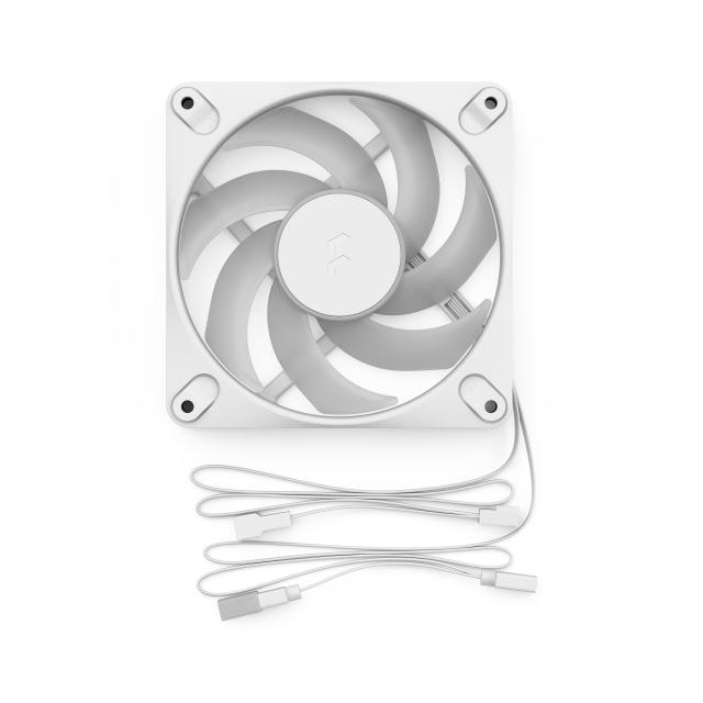 Вентилатор Fractal Design 120mm DYNAMIC3 RGB WHITE, 4-pin PWM / 3-pin RGB connector
