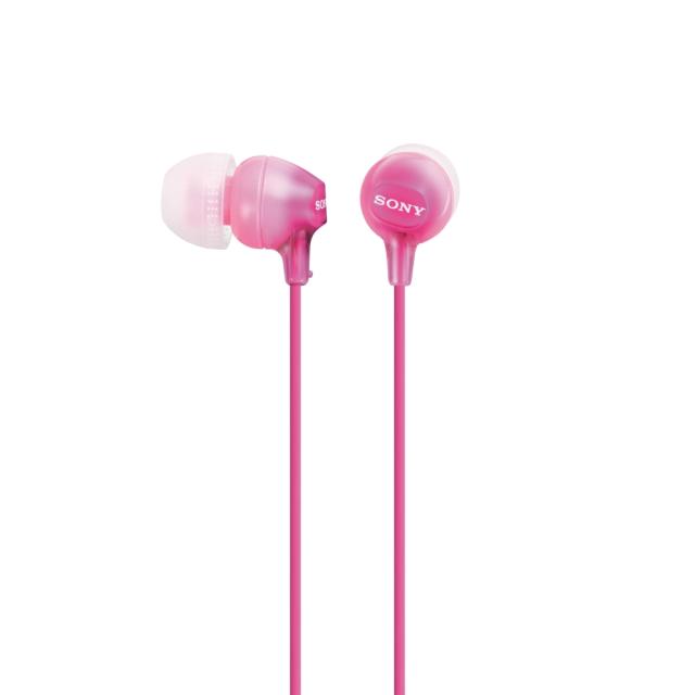 Слушалки Sony Headset MDR-EX15LP, тип "тапи", Розови